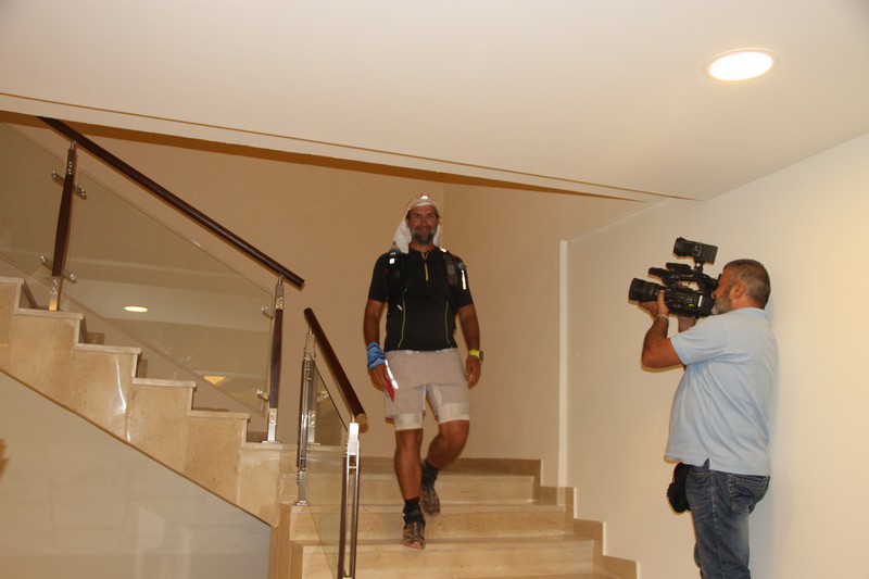 Dialeb Half Way Through The Run and Awareness Campaign